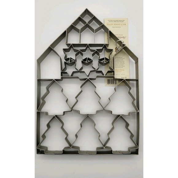 Hearth and Hand Magnolia 2019 Giant Multi-Cookie Cutter Sheet Tree House Stars - Picture 3 of 3